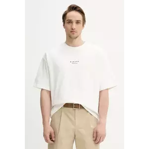 BARENA VENEZIA tricou din bumbac Camicia Mola bărbați, culoarea alb, cu imprimeu, TSU5107.2713 imagine