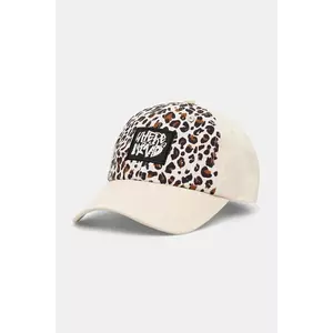 Medicine șapcă de baseball din bumbac femei, culoarea bej, cu imprimeu imagine