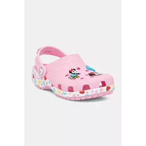 Crocs papuci copii CLASSIC MICKEY MINNIE FRIENDS CLOG KIDS culoarea roz, 211147 imagine