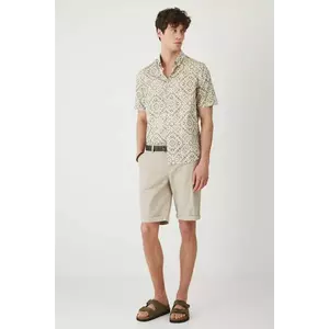 Medicine camasa din bumbac barbati, culoarea bej, cu guler button-down, regular imagine