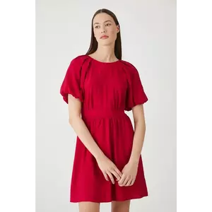 Medicine rochie culoarea rosu, mini, evazată imagine