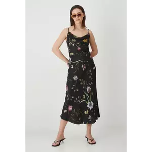 Medicine fusta culoarea negru, maxi, evazati imagine