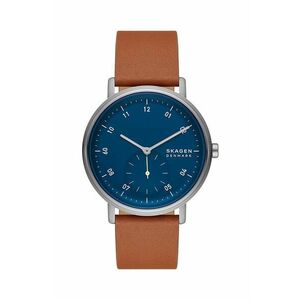 Skagen ceas barbati, culoarea maro imagine