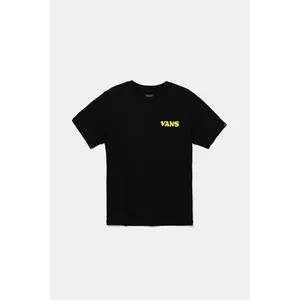 Vans tricou de bumbac pentru copii HASTA LA SHAKA culoarea negru, cu imprimeu, VN000NWQBLK1 imagine