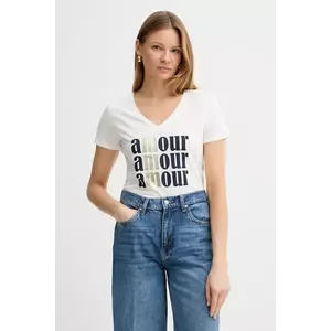 Morgan tricou DAMOUR femei, culoarea alb, DAMOUR imagine