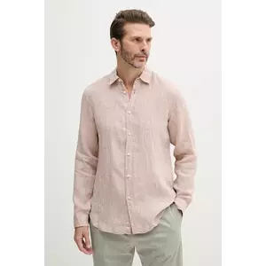 United Colors of Benetton camasa de in culoarea negru, cu guler clasic, regular imagine