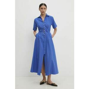 Answear Lab rochie din bumbac midi, evazată imagine