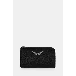 ZADIG&VOLTAIRE portofel de piele femei, culoarea verde, LWSG00011 imagine