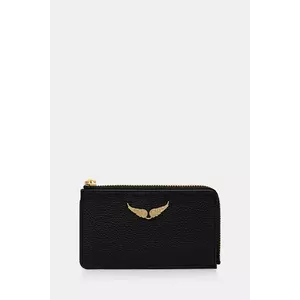 ZADIG&VOLTAIRE portofel de piele femei, culoarea verde, LWSG00011 imagine