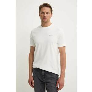 Marc O'Polo tricou din bumbac DENIM barbati, culoarea alb, neted, B61202151060 imagine