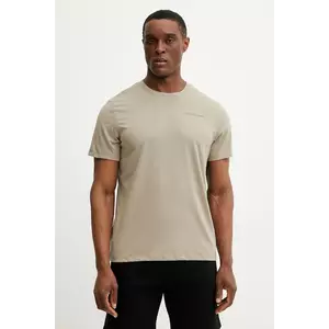 Peak Performance tricou barbati, culoarea maro, neted imagine