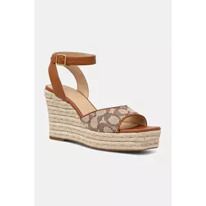 Coach espadrile Signature culoarea maro, CAS80 imagine