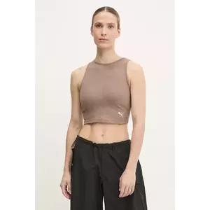 Puma top culoarea maro, 629765 imagine
