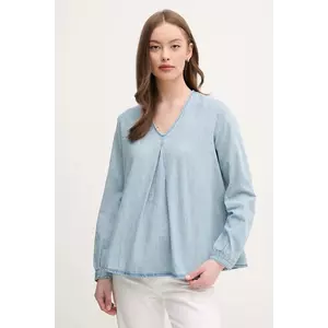 United Colors of Benetton bluză din bumbac uni, 5RZKDQ0BD imagine