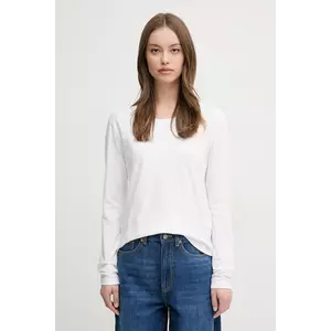 United Colors of Benetton longsleeve din bumbac culoarea alb, 3BVXD109G imagine