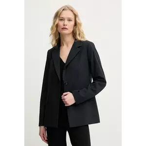 United Colors of Benetton sacou culoarea bleumarin, un singur rand de nasturi, uni, 2R4CDW02W imagine