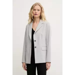 United Colors of Benetton sacou culoarea gri, un singur rand de nasturi, uni, 2R4CDW02W imagine