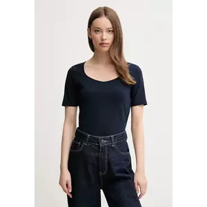 United Colors of Benetton tricou culoarea bleumarin, 3FJHD401P imagine