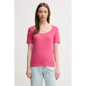 United Colors of Benetton tricou culoarea roz, 3FJHD401P imagine