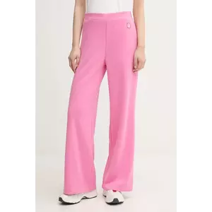 United Colors of Benetton pantaloni de trening culoarea roz, uni, 3JLC3F04C imagine