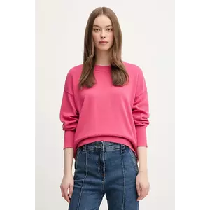United Colors of Benetton pulover de bumbac culoarea roz, light, 1294D10DP imagine