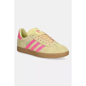 adidas Originals sneakers din piele intoarsă Gazelle culoarea galben, JH7211 imagine