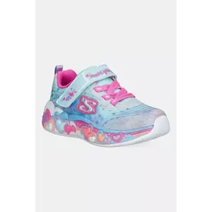 Skechers sneakers pentru copii ETERNAL HEART LIGHTS culoarea turcoaz, 302696N imagine