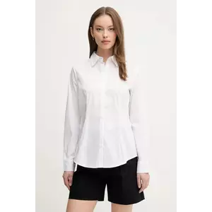 United Colors of Benetton cămașă culoarea alb, cu guler clasic, regular, 54KXDQ03B imagine