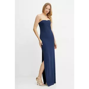 Elisabetta Franchi rochie culoarea bleumarin, maxi, dreaptă, ABR4652E2 imagine