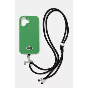 Lacoste carcasă de telefon iPhone 16 culoarea verde, LCHMBCP16SPVCN imagine
