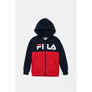 Fila bluză copii LONAY culoarea rosu, cu glugă, cu imprimeu, FAK0406 imagine