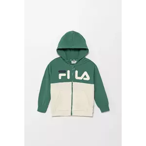 Fila bluză copii LONAY culoarea verde, cu glugă, cu imprimeu, FAK0406 imagine