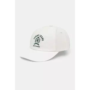 Tommy Jeans șapcă de baseball din bumbac bărbați, culoarea alb, cu imprimeu, AM0AM13286 imagine