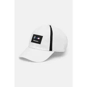 Puma șapcă BMW MMS HERITAGE culoarea alb, cu imprimeu, 26049 imagine