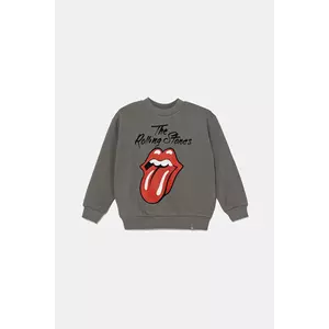 United Colors of Benetton hanorac de bumbac pentru copii culoarea gri, cu imprimeu, 3UNIC10NU imagine