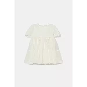 Jamiks rochie din bumbac pentru copii SHADE II culoarea alb, mini, evazată, JLH167 imagine