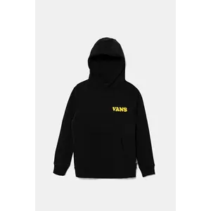 Vans bluza copii HASTA LA SHAKA culoarea negru, cu glugă, cu imprimeu, VN000NWTBLK1 imagine