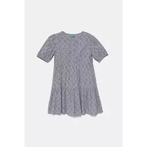 United Colors of Benetton rochie fete culoarea violet, mini, evazată, 4KEUCV03E imagine