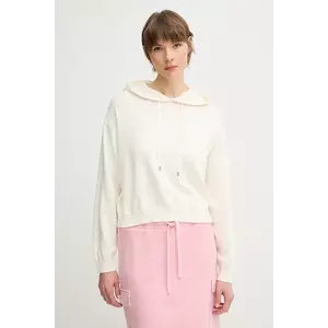 United Colors of Benetton pulover de bumbac femei, culoarea bej, light, 1294D203T imagine