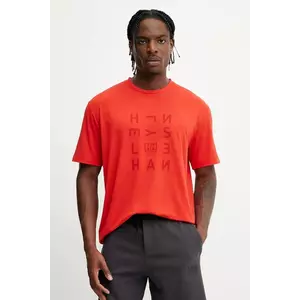 Helly Hansen tricou SKOG RECYCLED GRAPHIC bărbați, culoarea verde, cu imprimeu, 63082 imagine