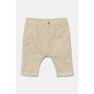 United Colors of Benetton pantaloni bebe culoarea bej, uni, 4U40AF018 imagine