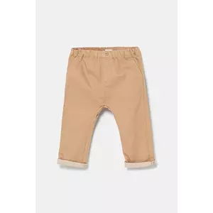 United Colors of Benetton pantaloni bebe culoarea maro, uni, 4U40AF018 imagine