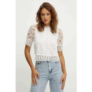 Morgan bluza OLAY femei, culoarea alb, neted, OLAY imagine