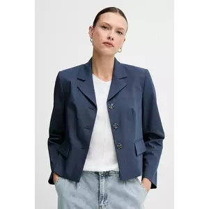 Sisley sacou culoarea bleumarin, un singur rand de nasturi, cu imprimeu, 290TLW02W imagine