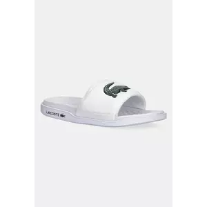 Lacoste papuci SERVE SLIDE DUAL culoarea alb, 49CFA0041 imagine