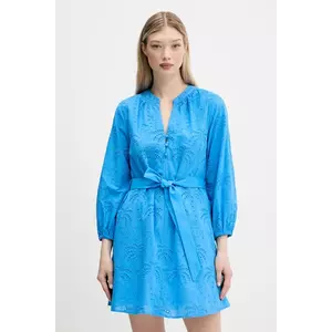 Desigual rochie din bumbac TOURS mini, evazată, 25SWVW09 imagine