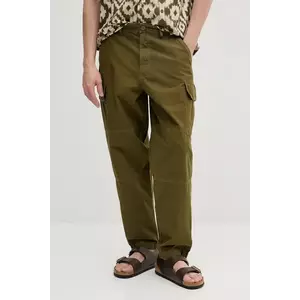Barbour pantaloni de bumbac Relaxed Fit Cargo barbati, culoarea verde, cu Fit cargo, MTR0759 imagine