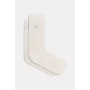 Elisabetta Franchi ciorapi de bumbac culoarea bej, CZ08L52E2 imagine