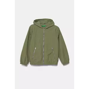 United Colors of Benetton geacă copii culoarea verde, 2IGGCN05Z imagine