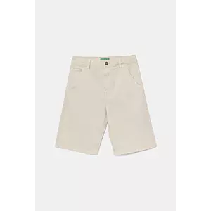 United Colors of Benetton pantaloni scurți copii culoarea bej, talie reglabila, 4QNJC903Q imagine